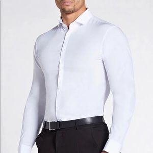 Tailored Athlete Elite Double Cuff Shirt in White